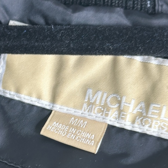 Michael kors black puffer jacket size medium outerwear thick warm - Picture 4 of 11